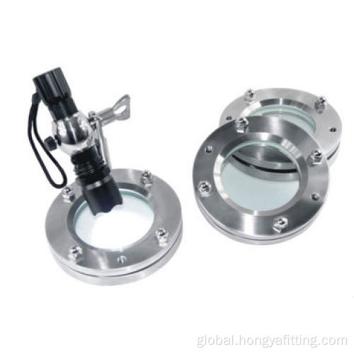 Sanitary Sight Glass For Tank SS304 Sanitary Stainless Steel Flanged Sight Glass Supplier